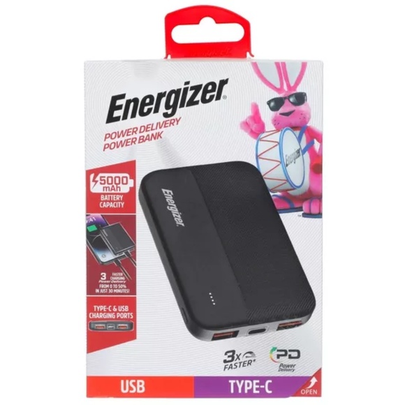 Energizer MAX 5000mAh High Speed Portable Charger/Power Bank LCD Display New - Picture 1 of 1